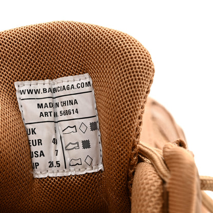 Balenciaga Rubber Mesh Monocolor Clear Sole Womens Track.2 Open Sneakers 40 Light Brown 8 of 10