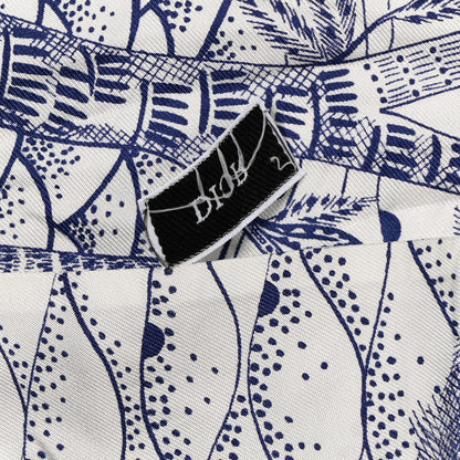 Christian Dior ABCDior W Silk Mitzah Scarf Navy Blue 5 of 5
