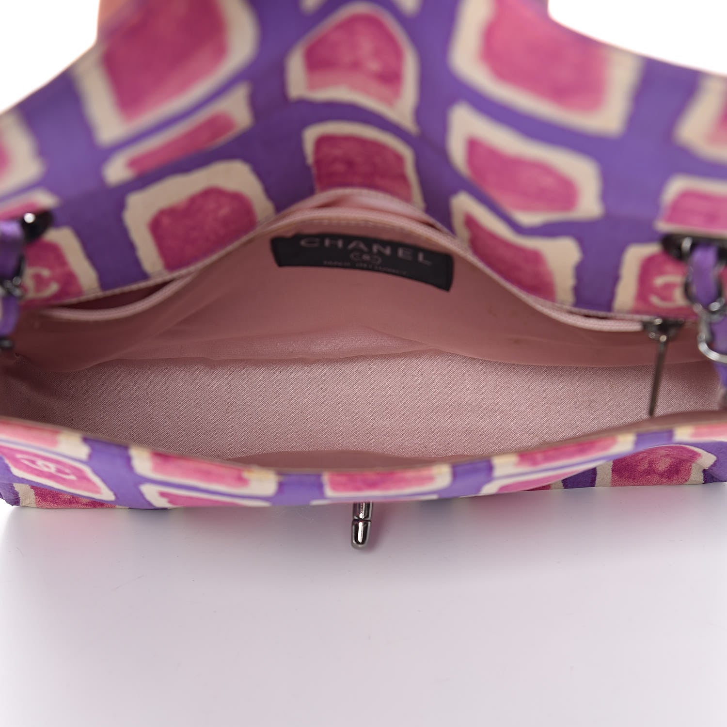 Chanel Nylon Printed Small Flap Purple 7 of 24