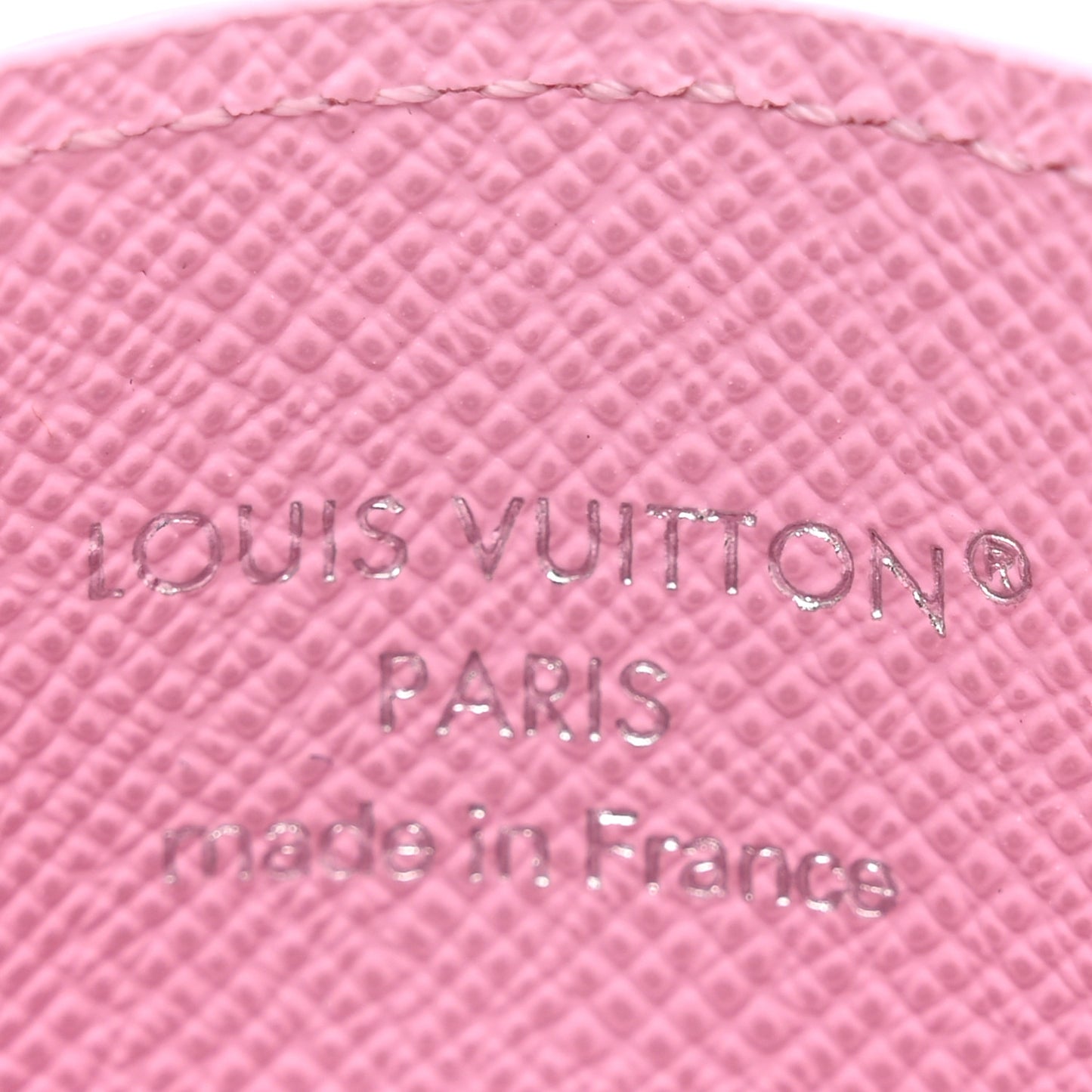 Monogram Double Card Holder Pink