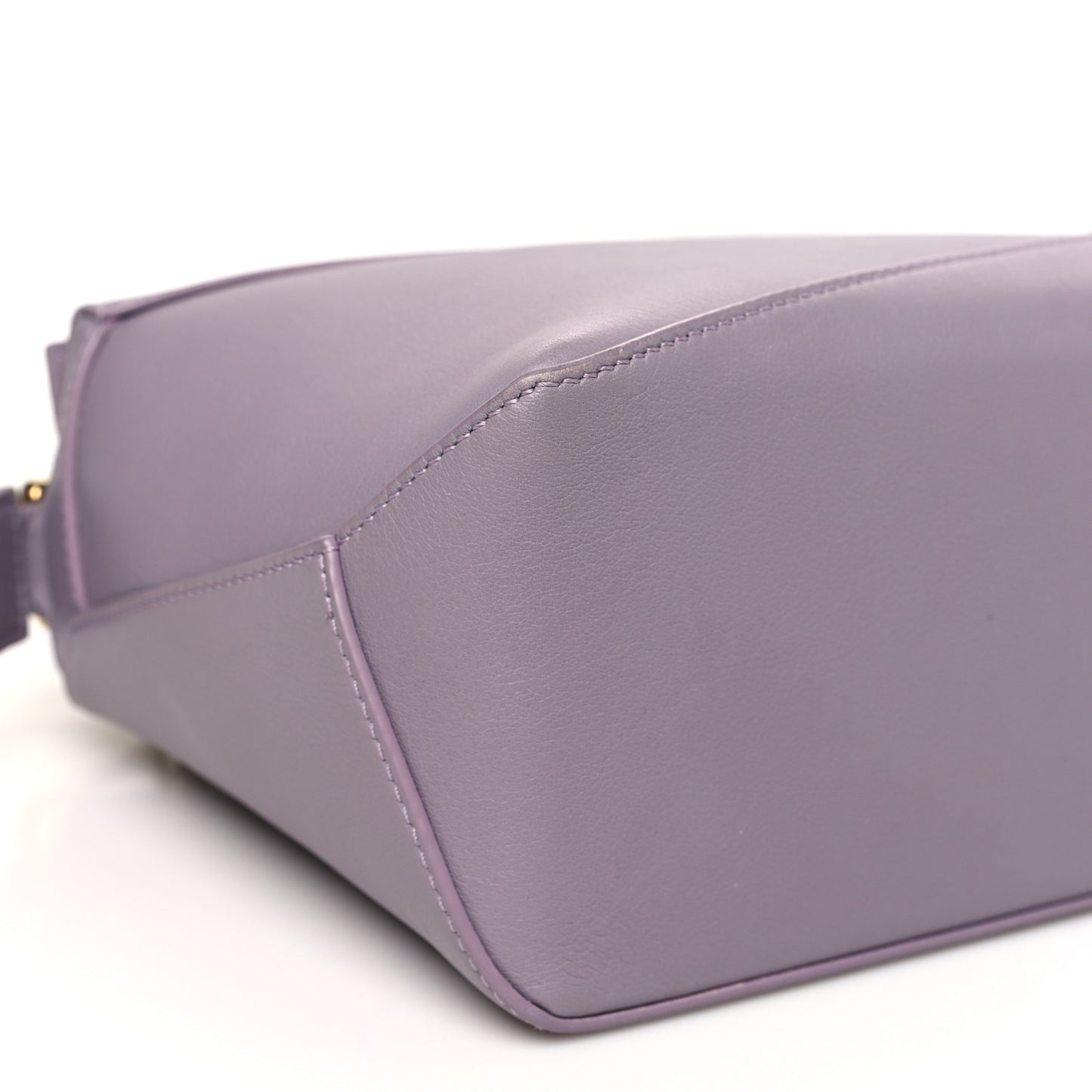 Soft Grained Calfskin Small Puzzle Edge Bag Pale Aubergine Glaze