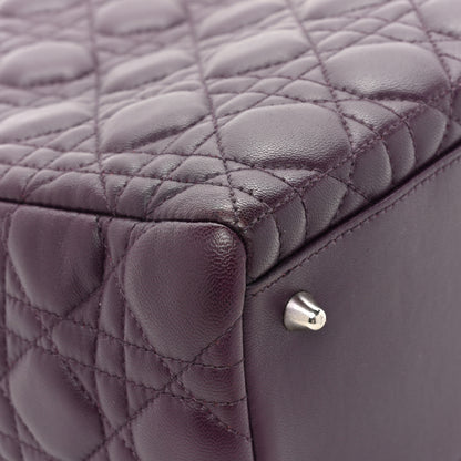 Christian Dior Lambskin Cannage Medium Lady Dior Purple 10 of 18