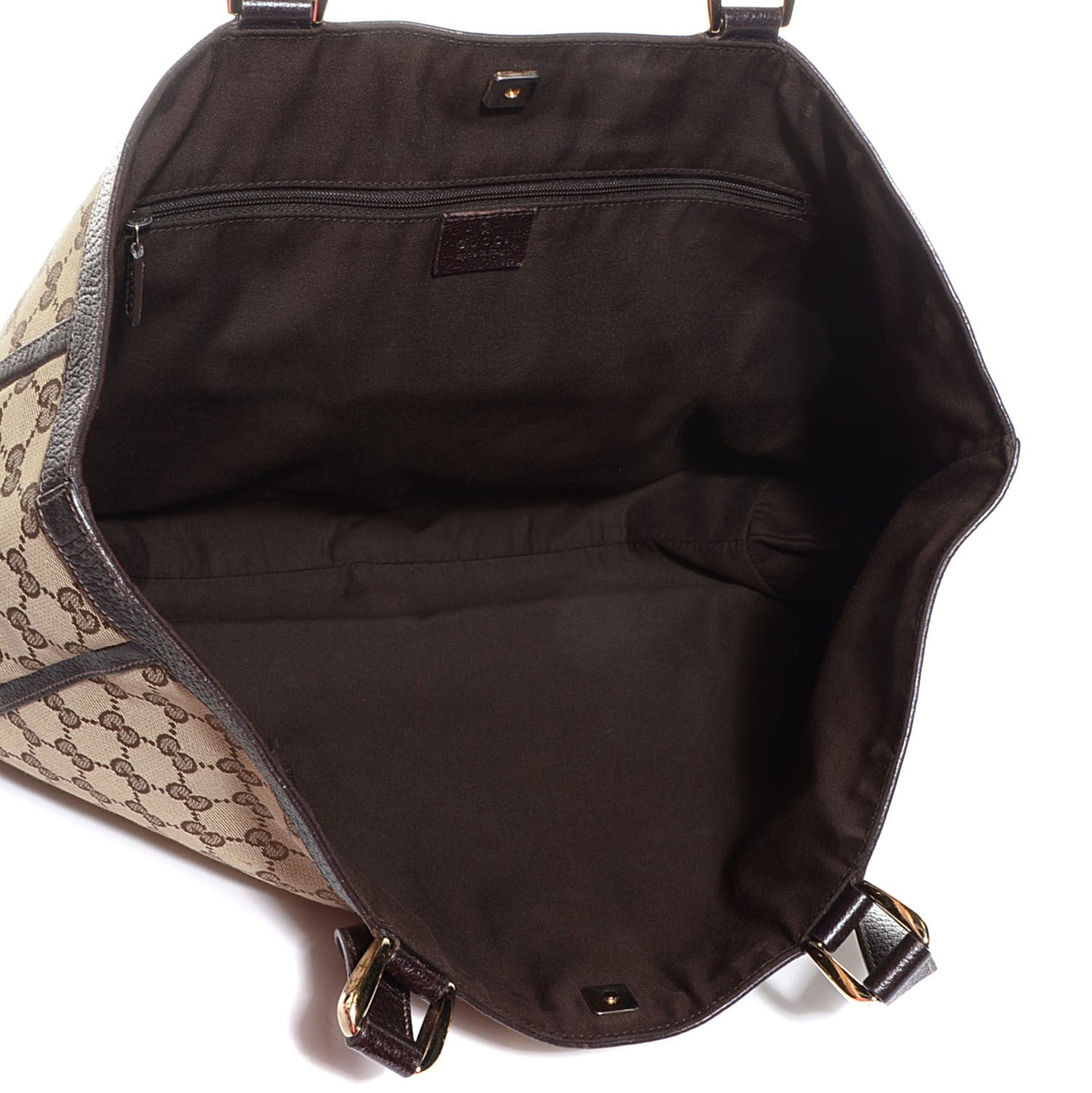 Gucci Monogram Abbey Large Tote Dark Brown 5 of 7