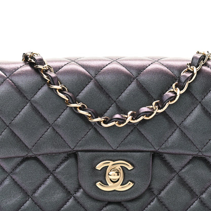 Chanel Iridescent Lambskin Quilted Mini Rectangular Flap Black 8 of 11