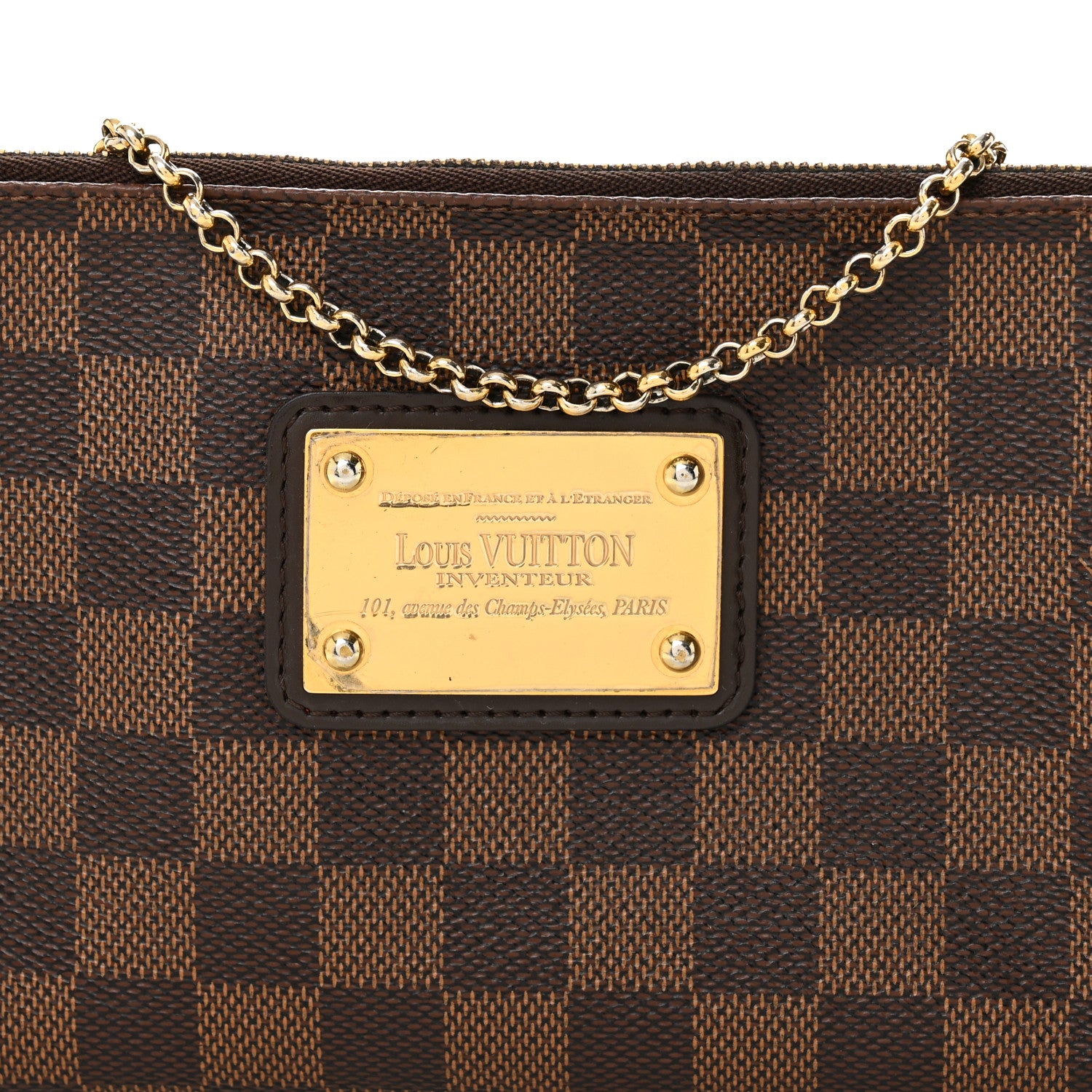 Louis Vuitton Damier Ebene Eva Clutch 7 of 11