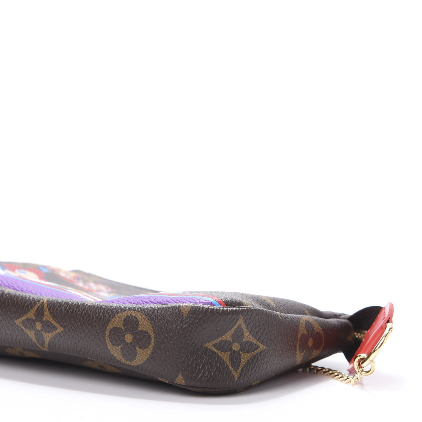 Monogram 2020 Christmas Animation Bumper Cars Mini Pochette Accessories Coquelicot
