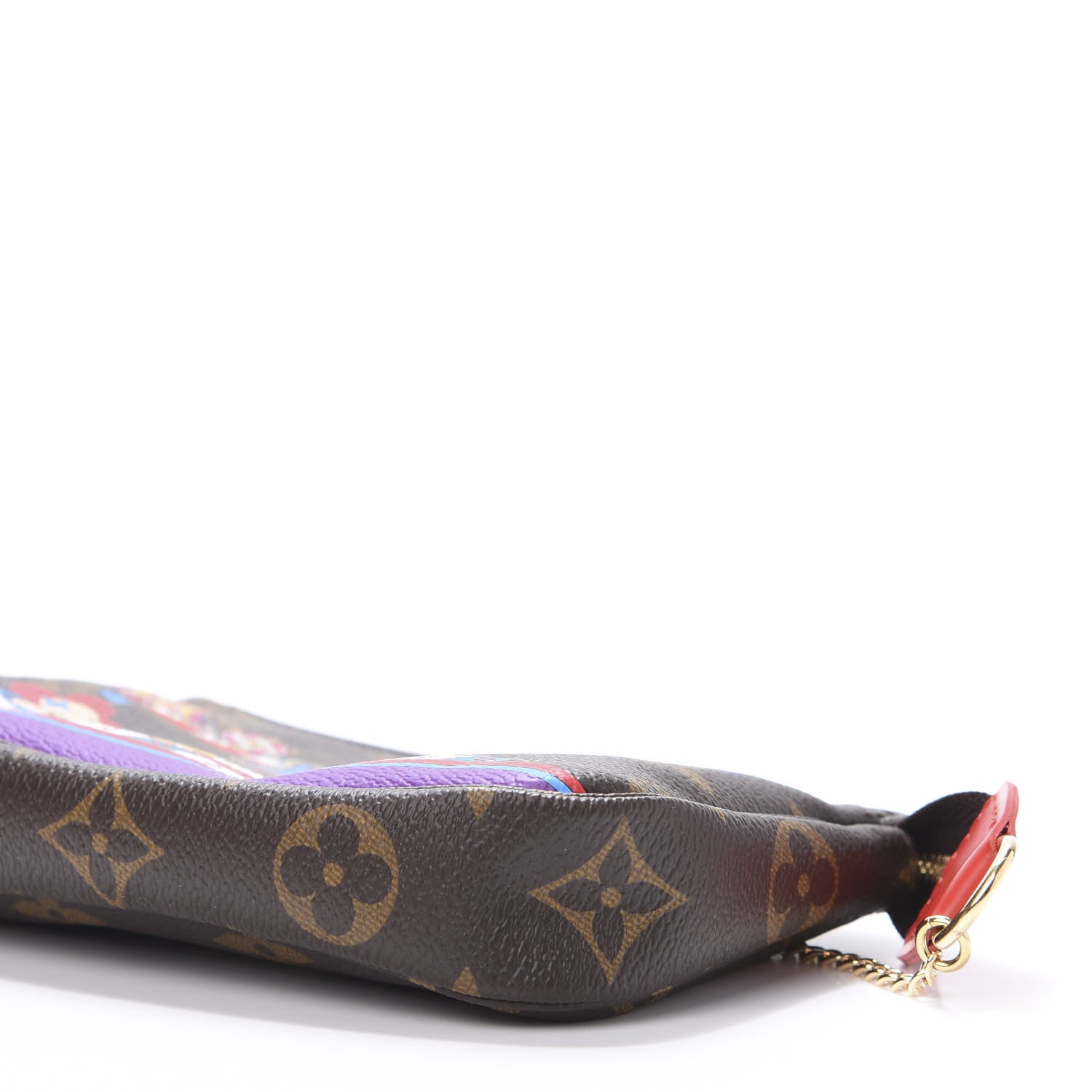 Louis Vuitton Monogram 2020 Christmas Animation Bumper Cars Mini Pochette Accessories Coquelicot 8 of 10