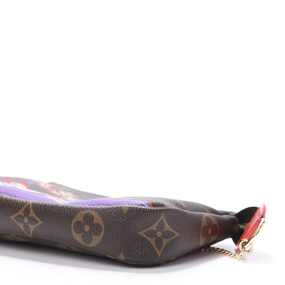 Louis Vuitton Monogram 2020 Christmas Animation Bumper Cars Mini Pochette Accessories Coquelicot 8 of 10