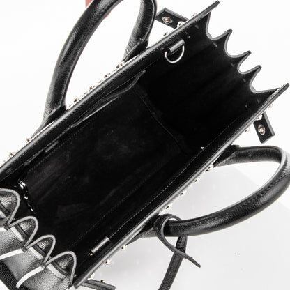 Saint Laurent Grain De Poudre Studded Nano Sac De Jour Black 5 of 6