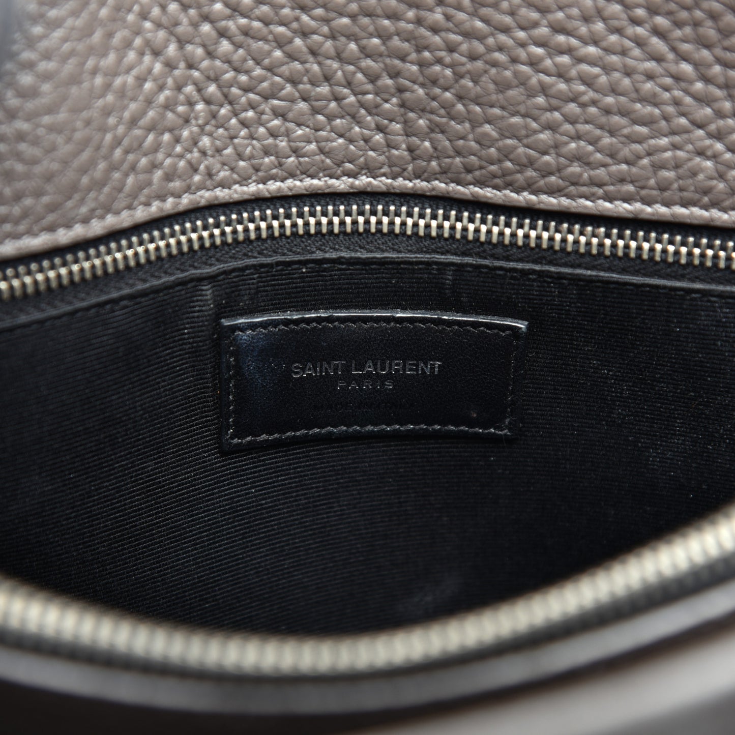 Grained Calfskin Small Sac De Jour Dark Anthracite
