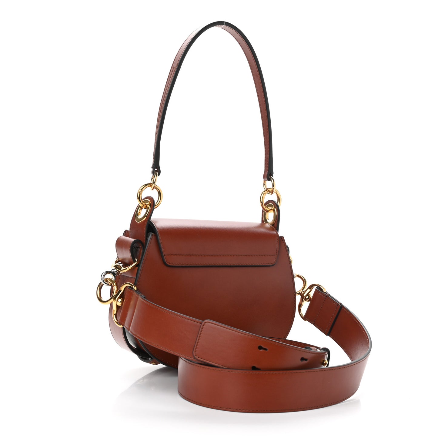 Calfskin Small Tess Bag Sepia Brown