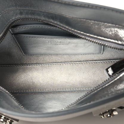Salvatore Ferragamo Metallic Lambskin Mini Hug Crossbody Bag Argento 5 of 11
