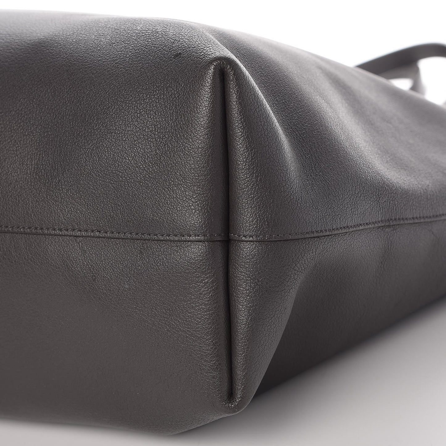 Calfskin Large Shopping Tote Earth