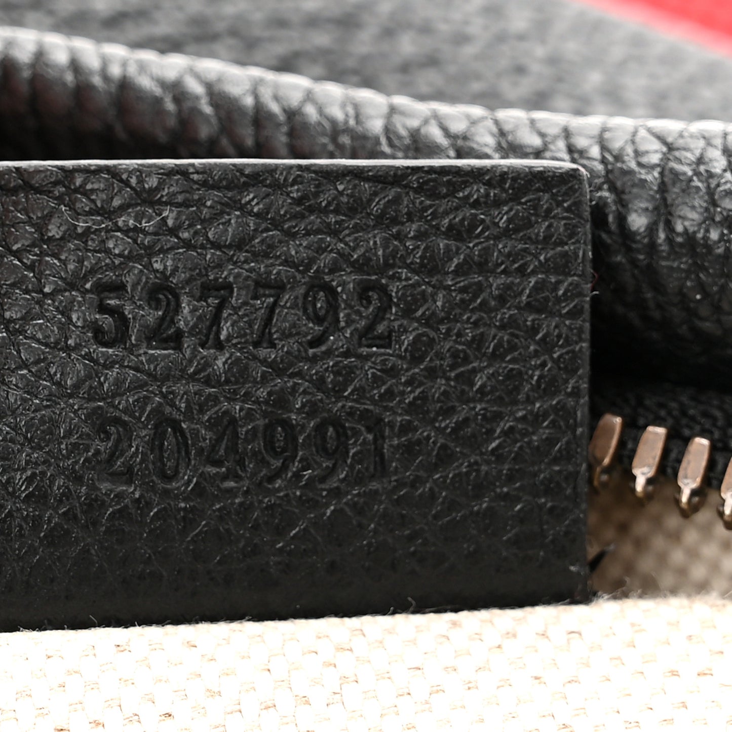 Grained Calfskin Small Logo Belt Bag Black