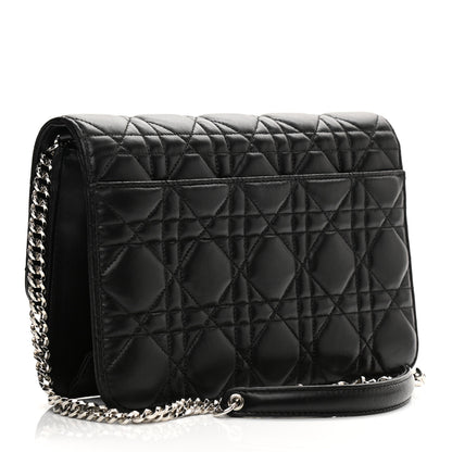 Christian Dior Lambskin Cannage Miss Dior Promenade Pouch Black 3 of 13