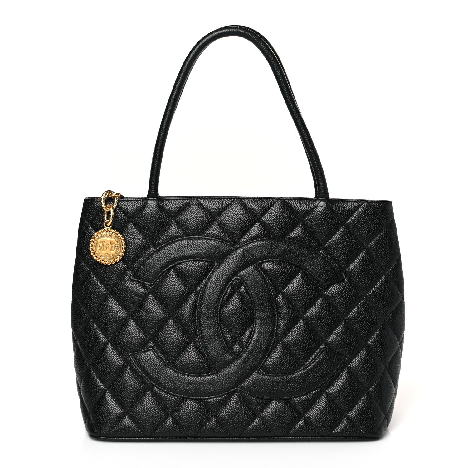 Chanel Caviar Quilted Medallion Tote Black 1 of 9
