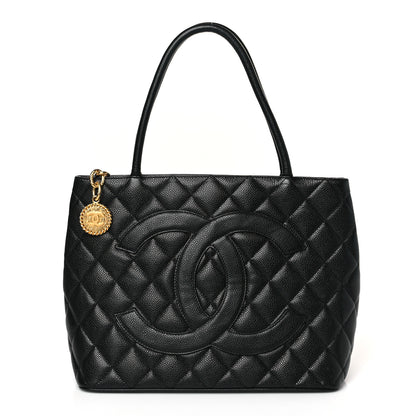 Chanel Caviar Quilted Medallion Tote Black 1 of 9