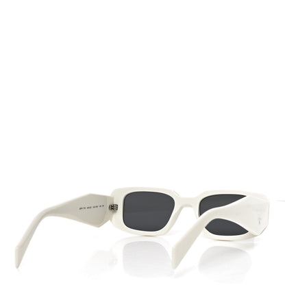 Prada Acetate Symbole Sunglasses SPR 17W White White 6 of 14