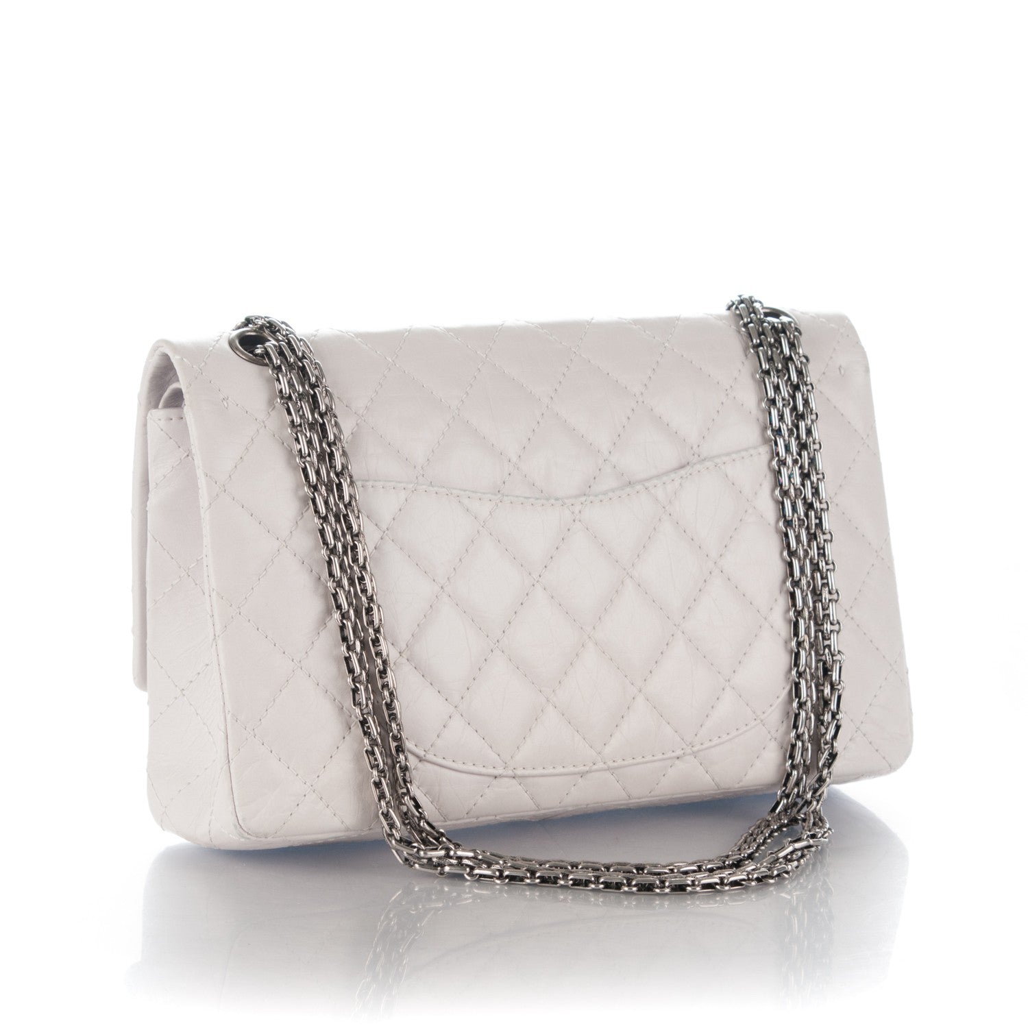 Chanel Aged Calfskin 50th Anniversary 2.55 Reissue 226 White 4 of 8