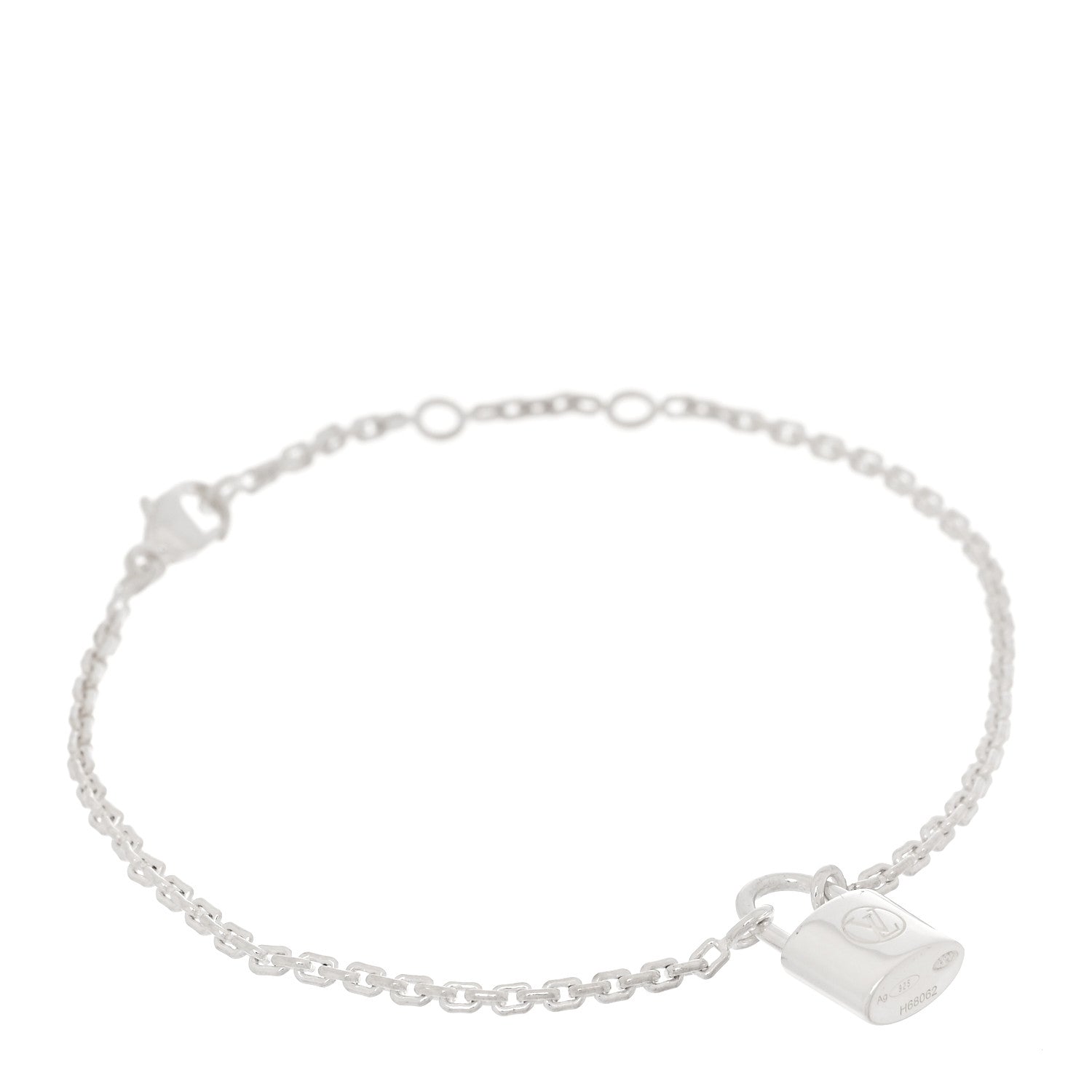 Louis Vuitton Sterling Silver Lockit Bracelet 1 of 4