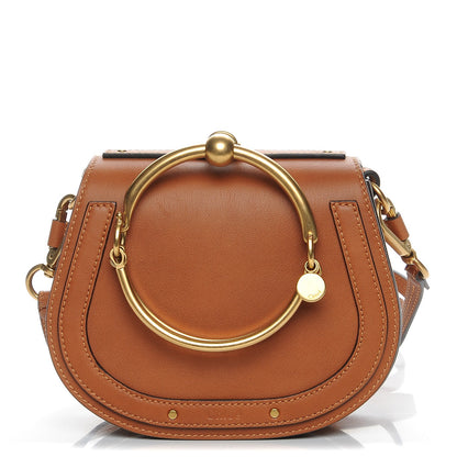 Chloe Calfskin Suede Small Nile Bracelet Bag Caramel 1 of 8