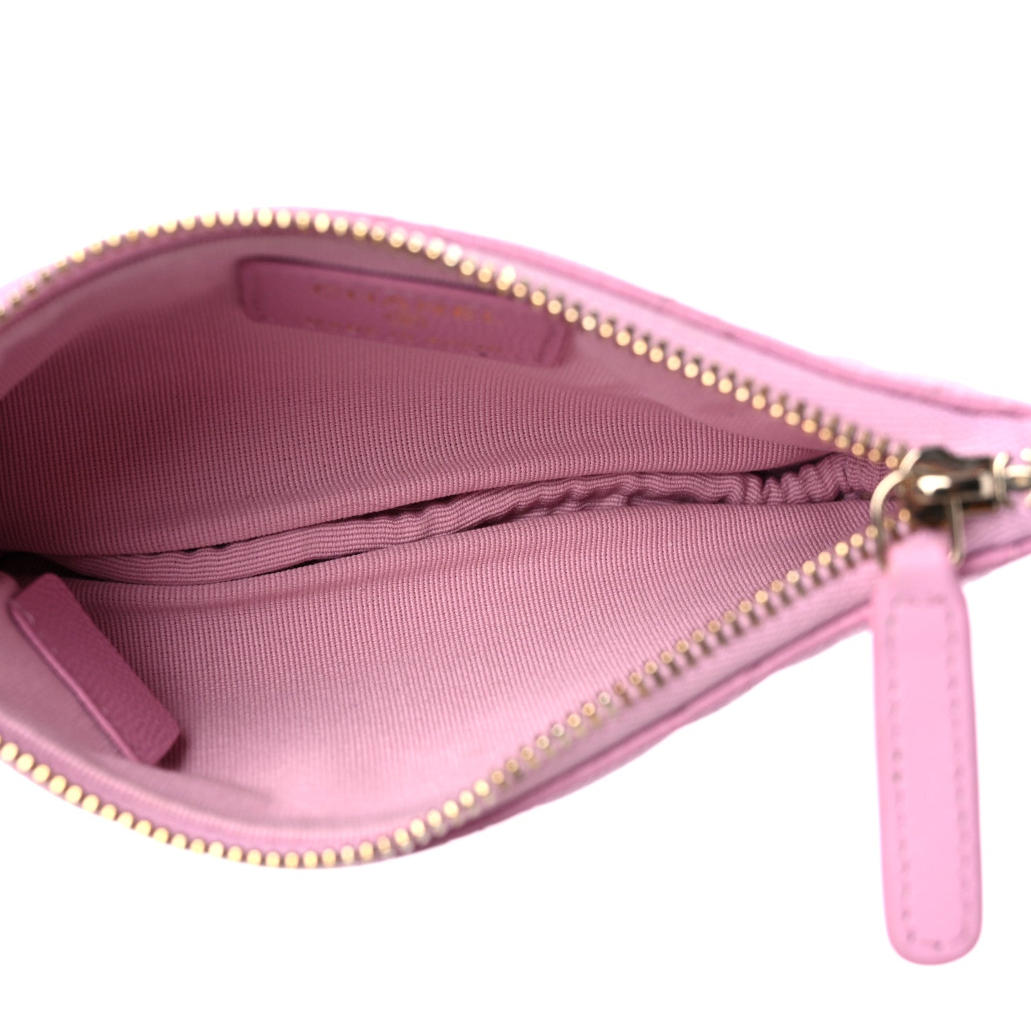 Chanel Caviar Quilted Small Cosmetic Case Light Pink 5 of 9