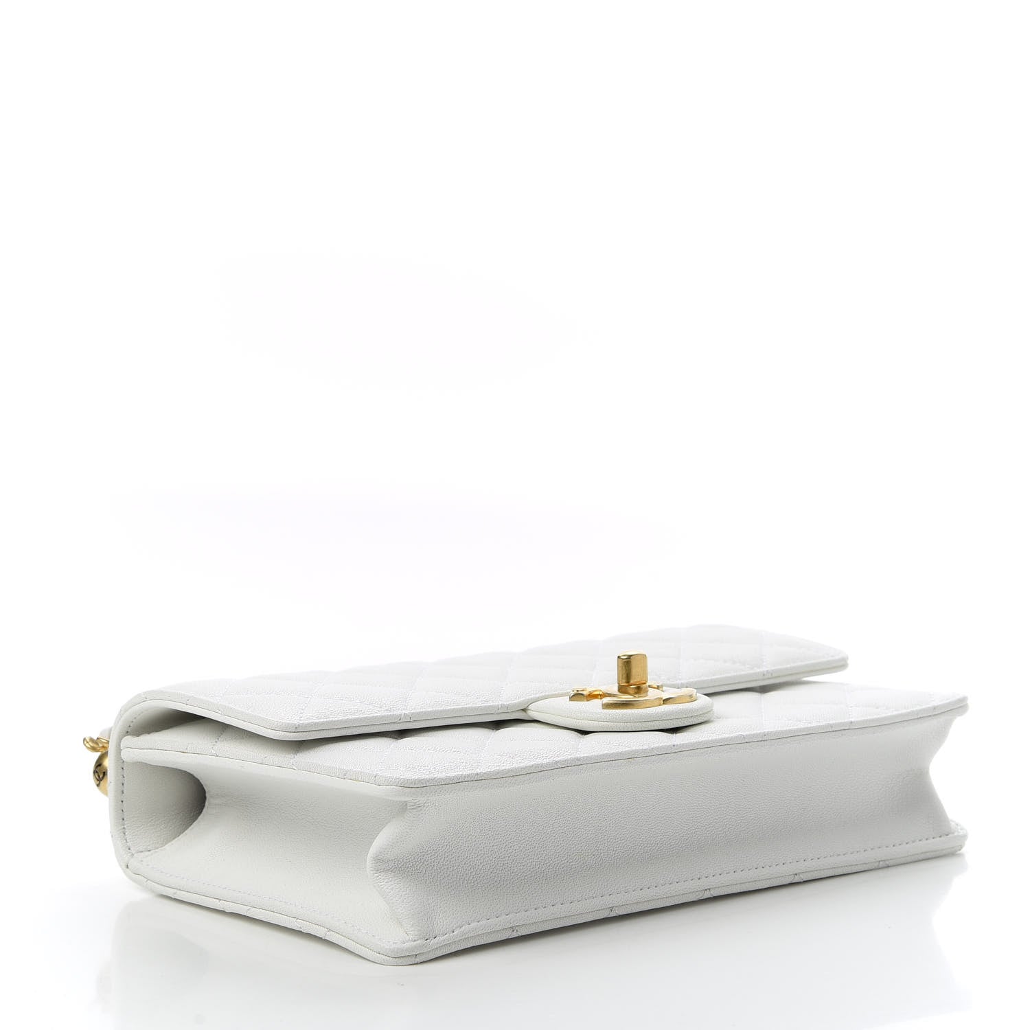 Chanel Lambskin Quilted Small Chic Pearls Flap White 4 of 11