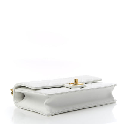 Chanel Lambskin Quilted Small Chic Pearls Flap White 4 of 11