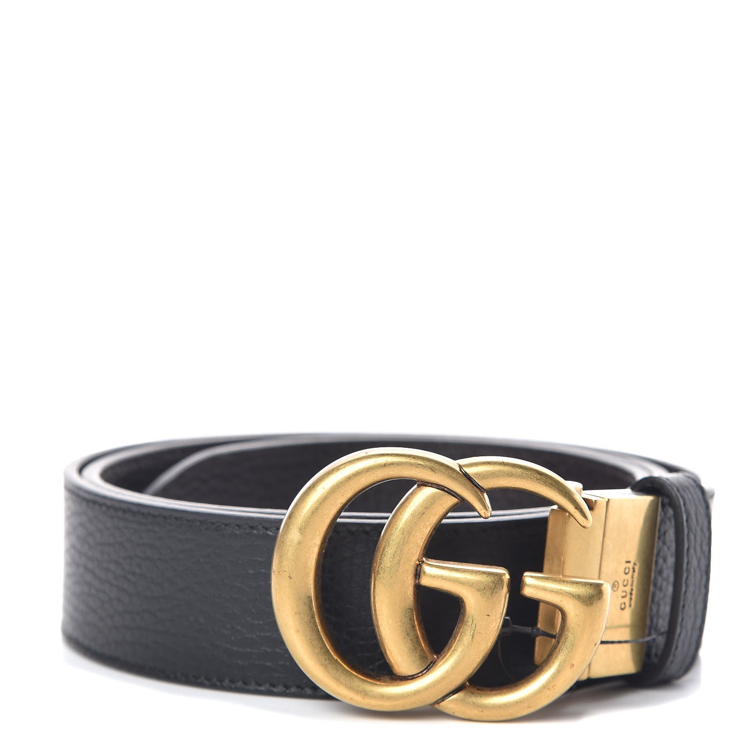 Gucci Calfskin Double G Reversible 37mm Belt 95 38 Black Cocoa 1 of 7