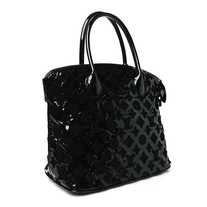 Louis Vuitton Patent Lambskin Fascination Lockit Black 3 of 9