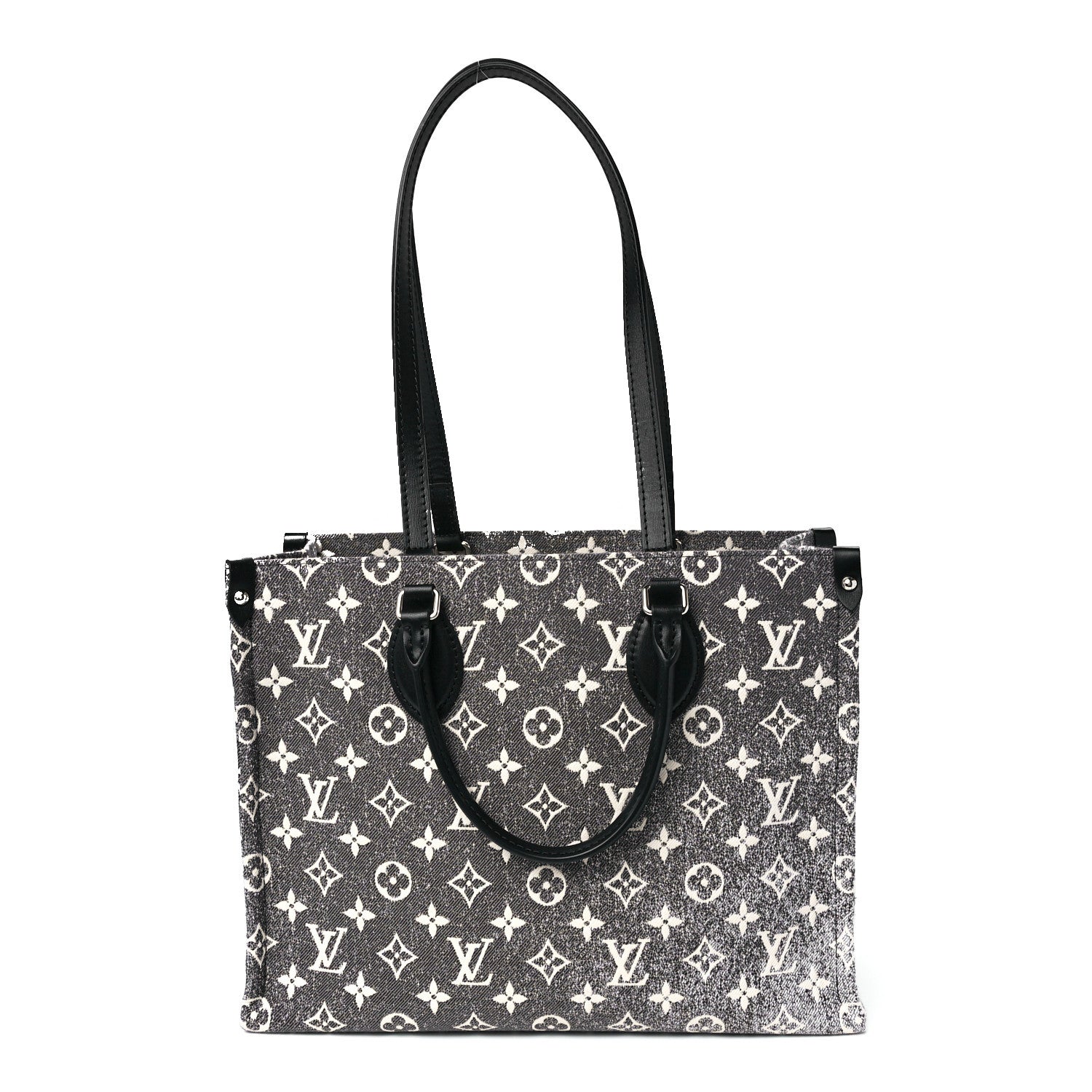 Louis Vuitton Monogram Jacquard Denim Onthego MM Black 1 of 11