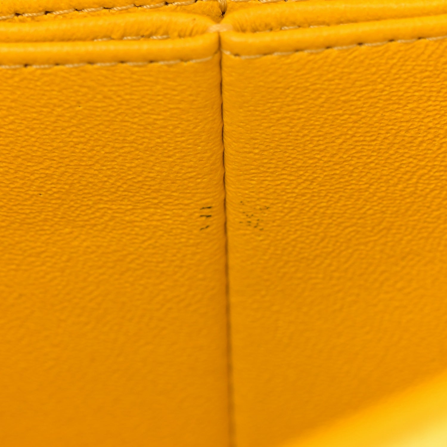 Chanel Velvet Quilted Medium Double Flap Yellow 11 of 12