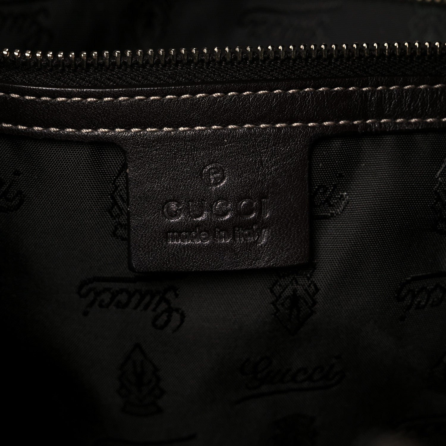 Gucci Crystal Monogram Medium Hysteria Tote Brown 7 of 14