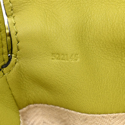 Loewe Calfskin Mini Drawstring Flamenco Knot Crossbody Pocket Bag Lime Green 7 of 10