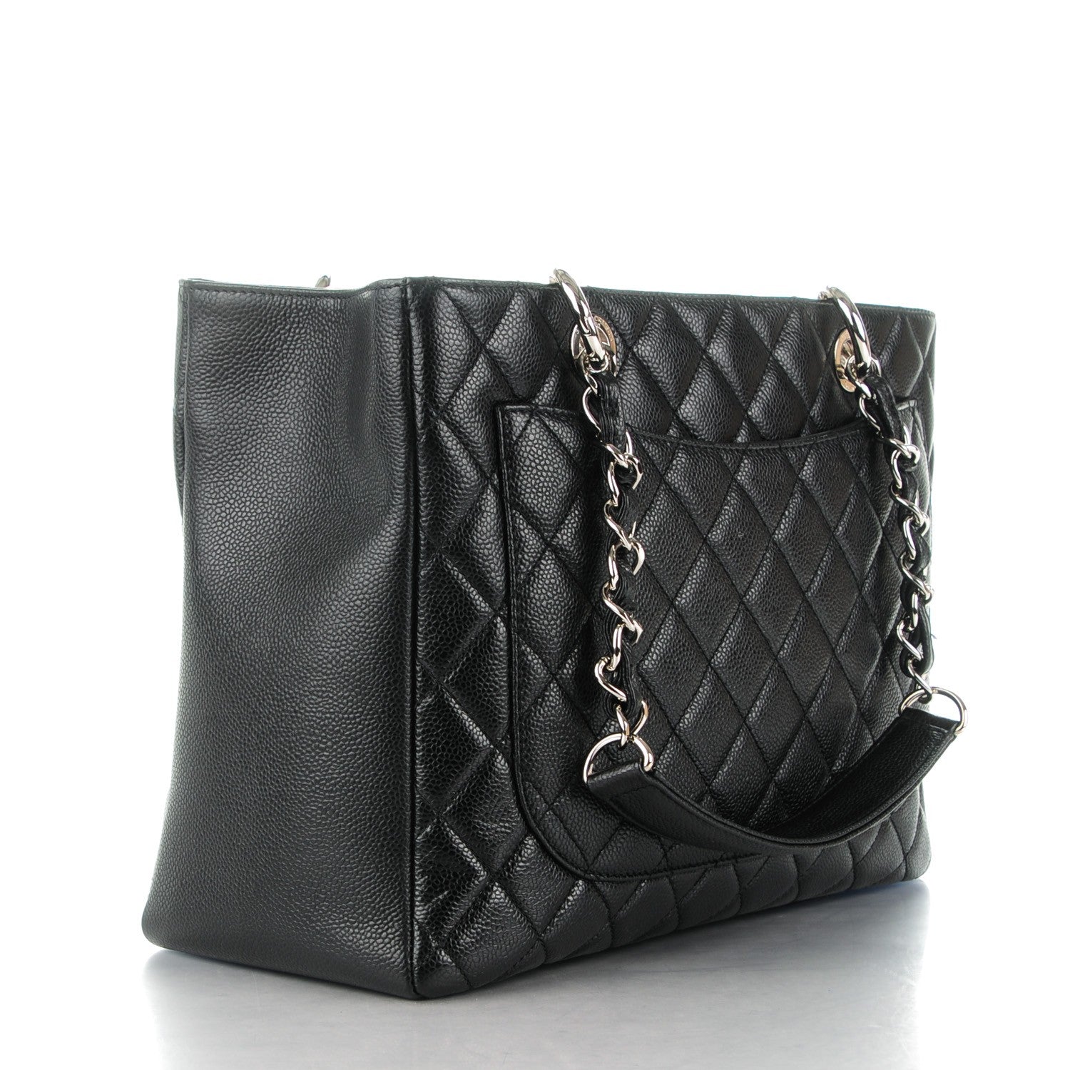 Chanel Caviar Quilted Grand Shopping Tote GST Black 3 of 7