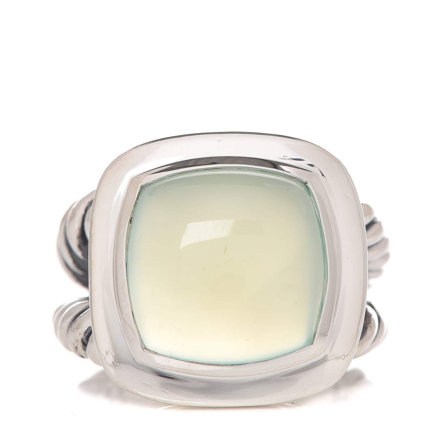 David Yurman Sterling Silver Chalcedony 14mm Albion Ring 54 6.75 1 of 6