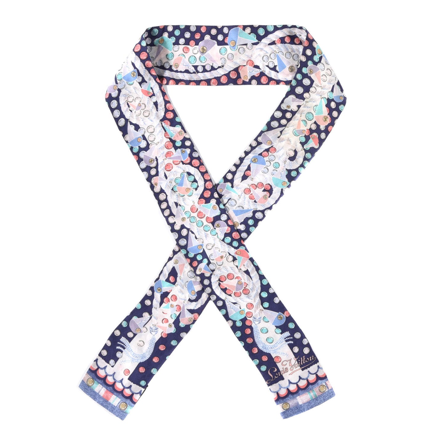Silk Escale Bandeau Blue