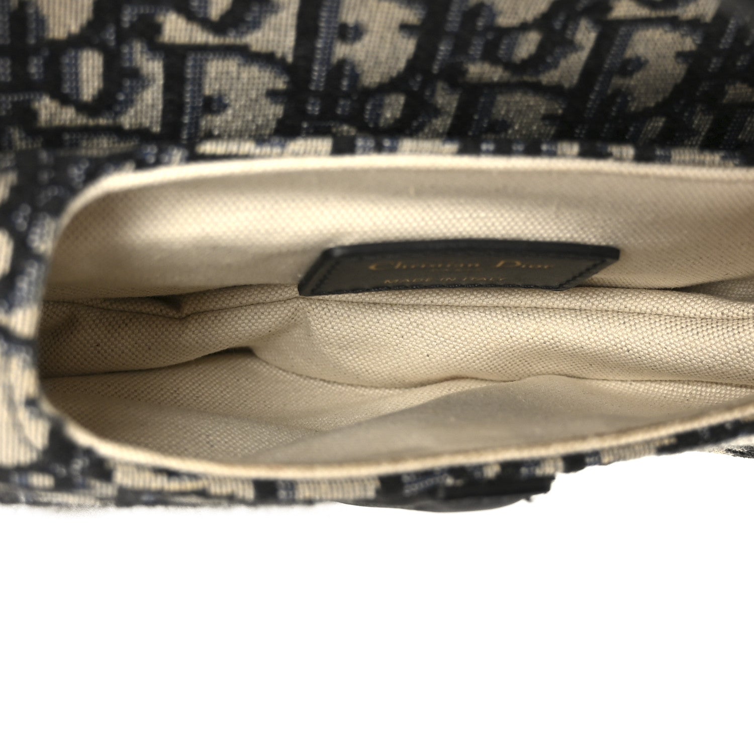 Christian Dior Oblique Mini Saddle Bag Blue 5 of 10