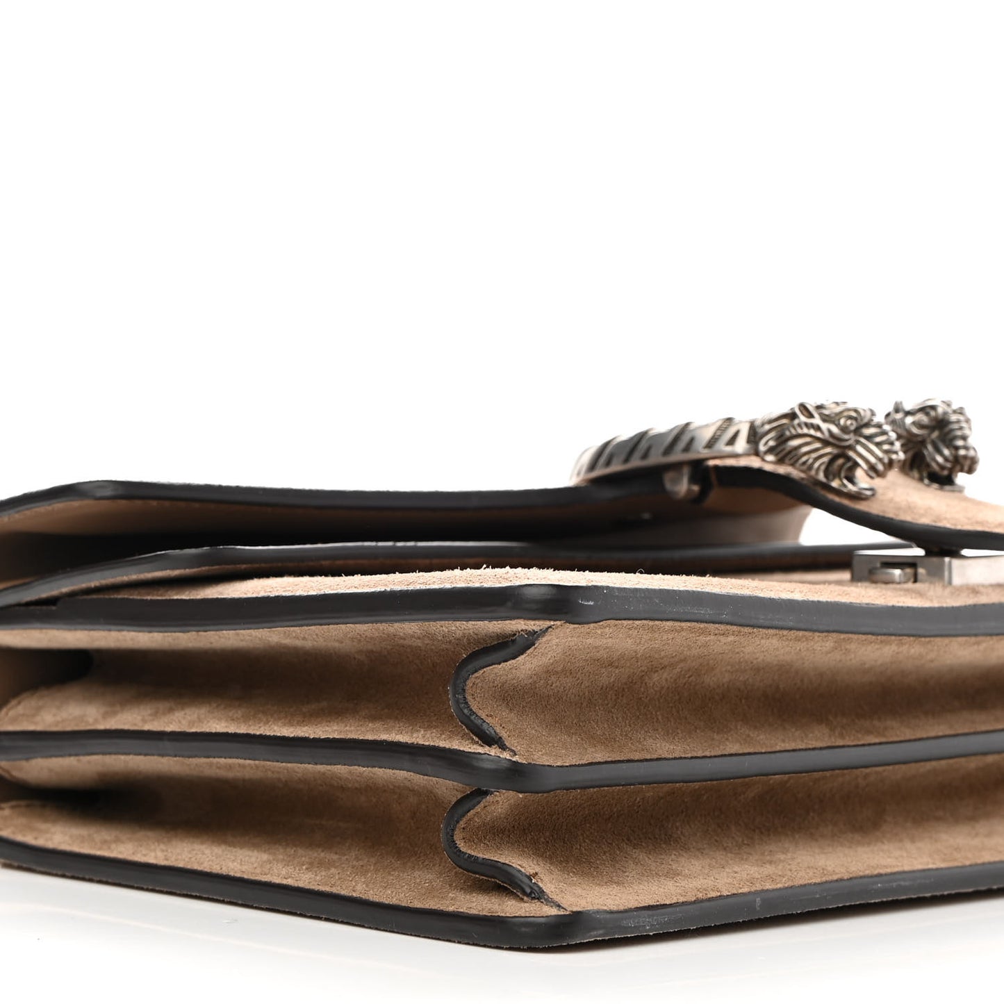 Suede Small Dionysus Shoulder Bag Taupe