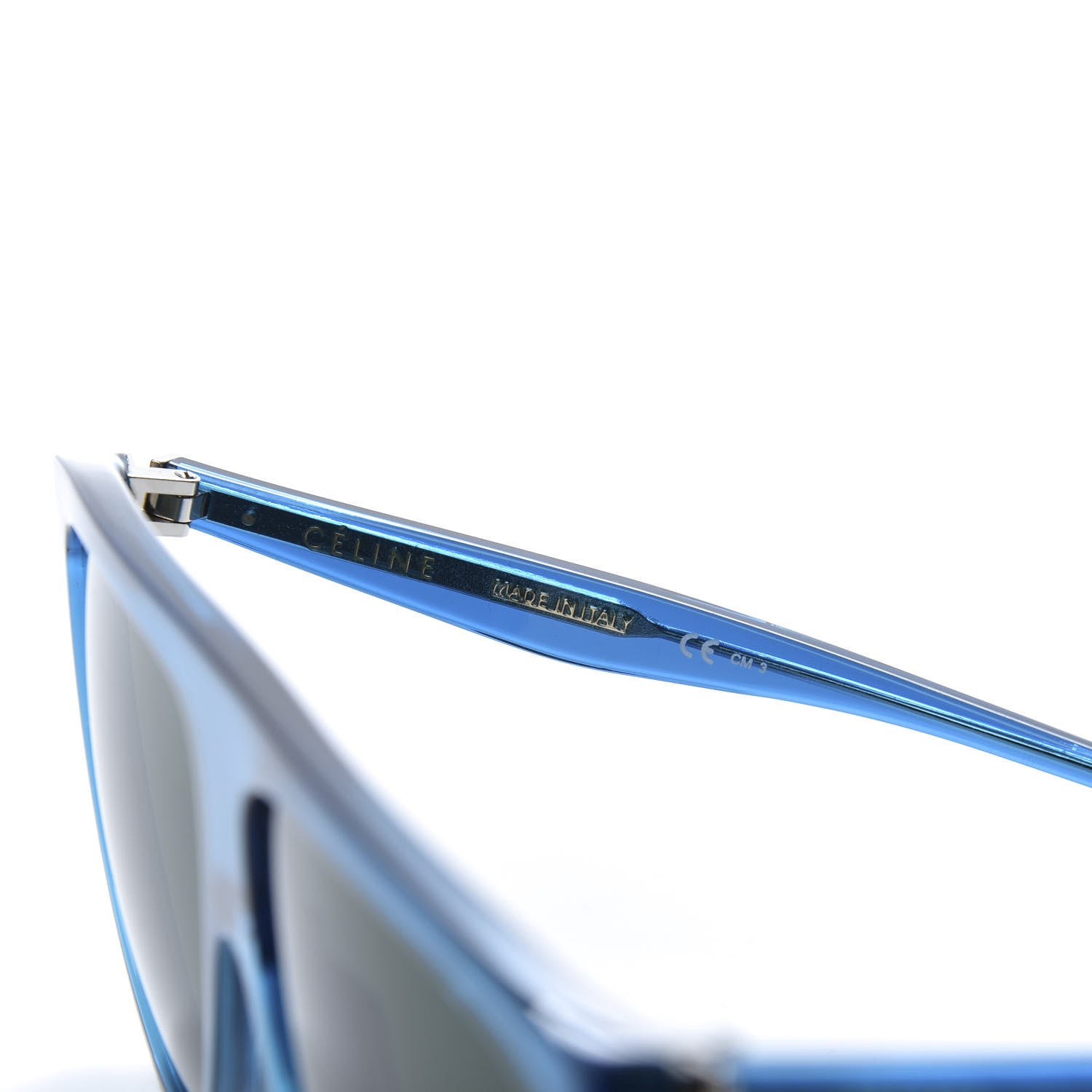 Celine Acetate Thin Shadow Sunglasses CL41435/S Blue 6 of 8