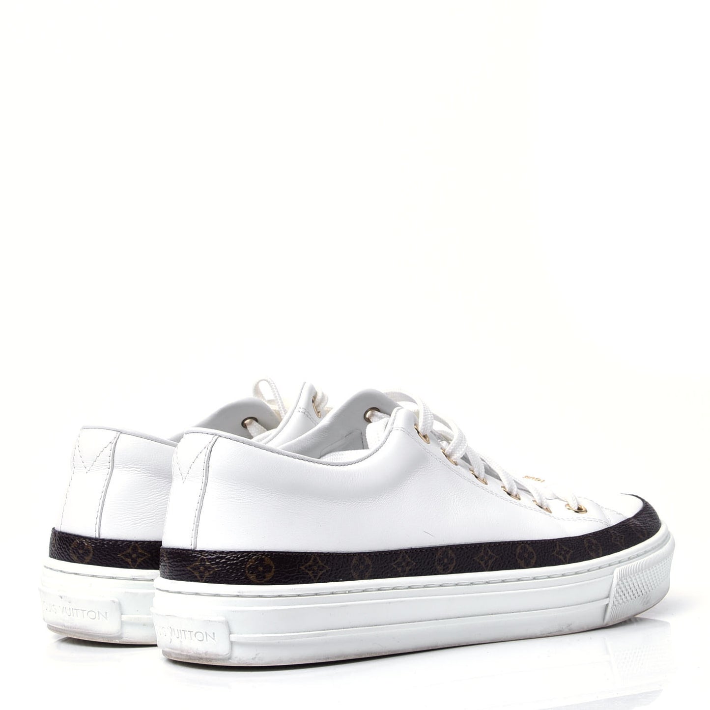 Monogram Womens Stellar Sneakers 38.5 White
