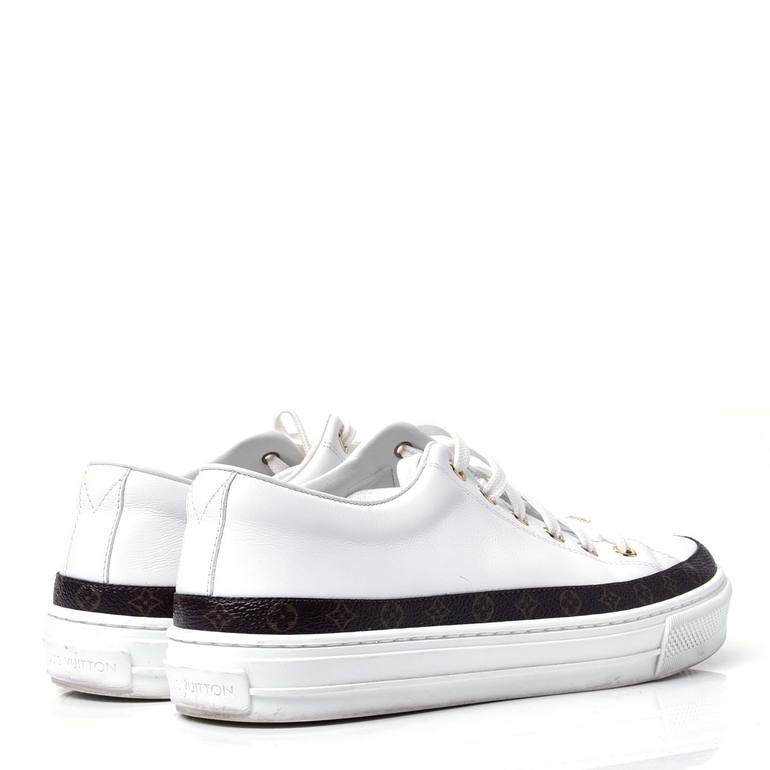 Louis Vuitton Monogram Womens Stellar Sneakers 38.5 White 3 of 10