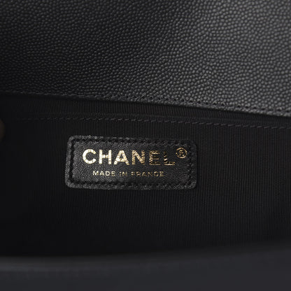 Chanel Caviar Quilted Medium Boy Flap Black 5 of 9