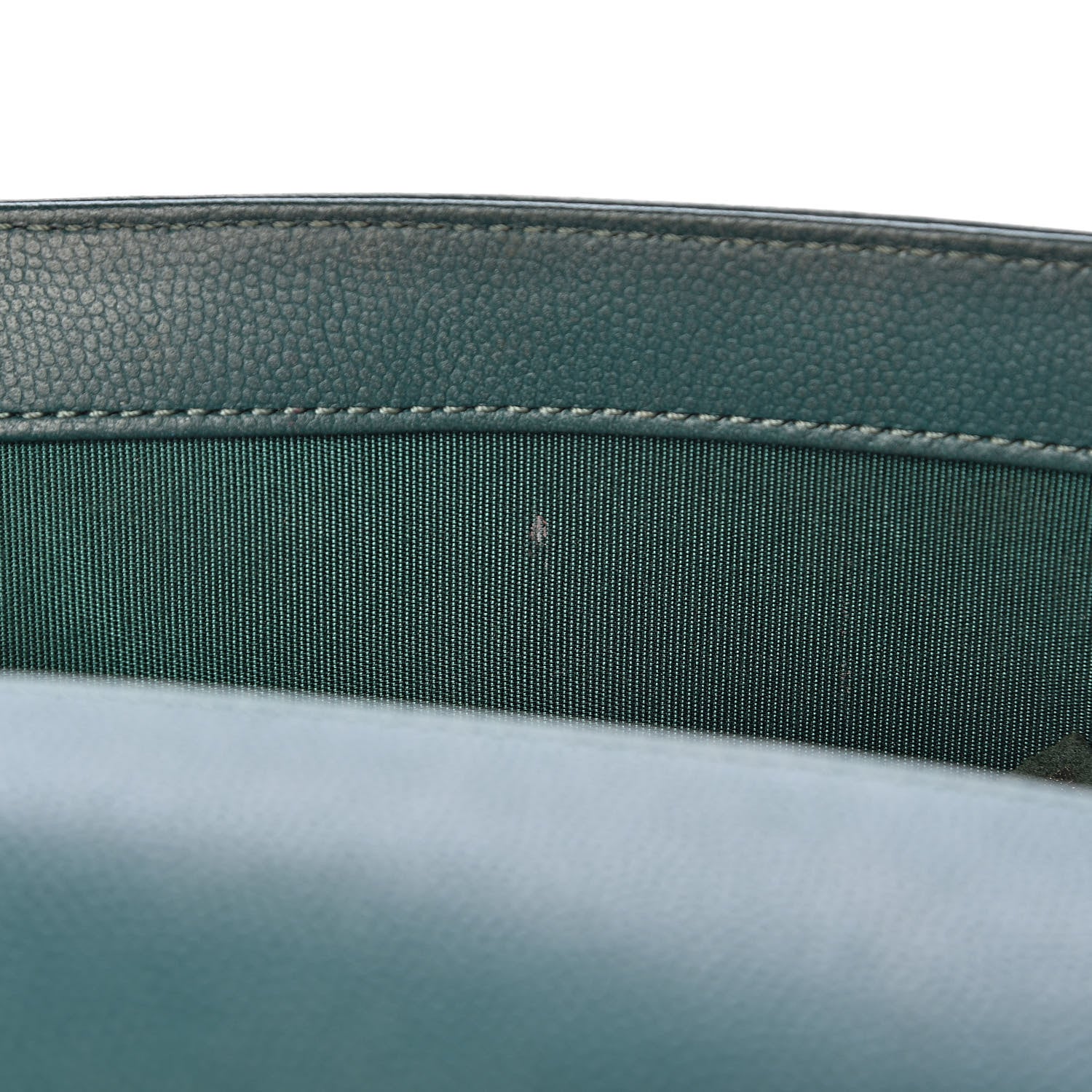 Chanel Caviar Quilted Medium Boy Flap Green 10 of 15