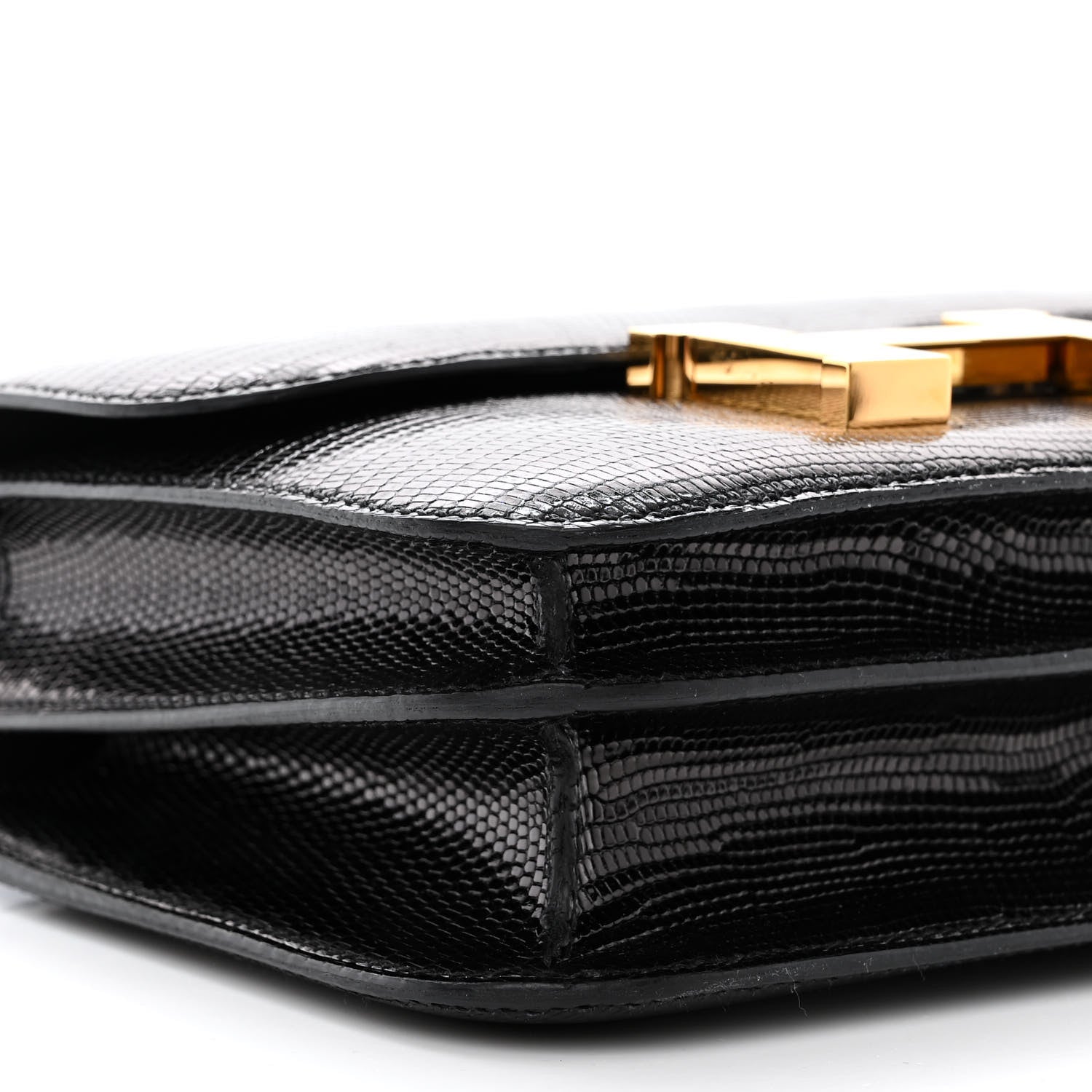 Hermes Lizard Constance 18 Black 9 of 11