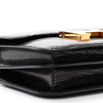 Hermes Lizard Constance 18 Black 9 of 11