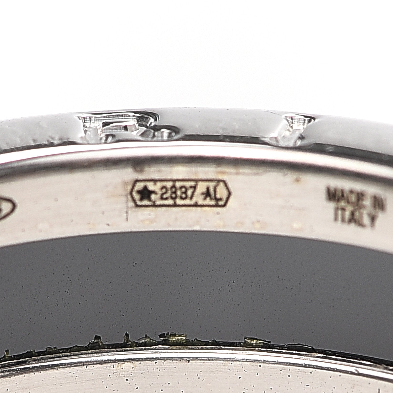 Bulgari Sterling Silver Ceramic Save The Children One-Band Ring 56 7.5 7 of 7