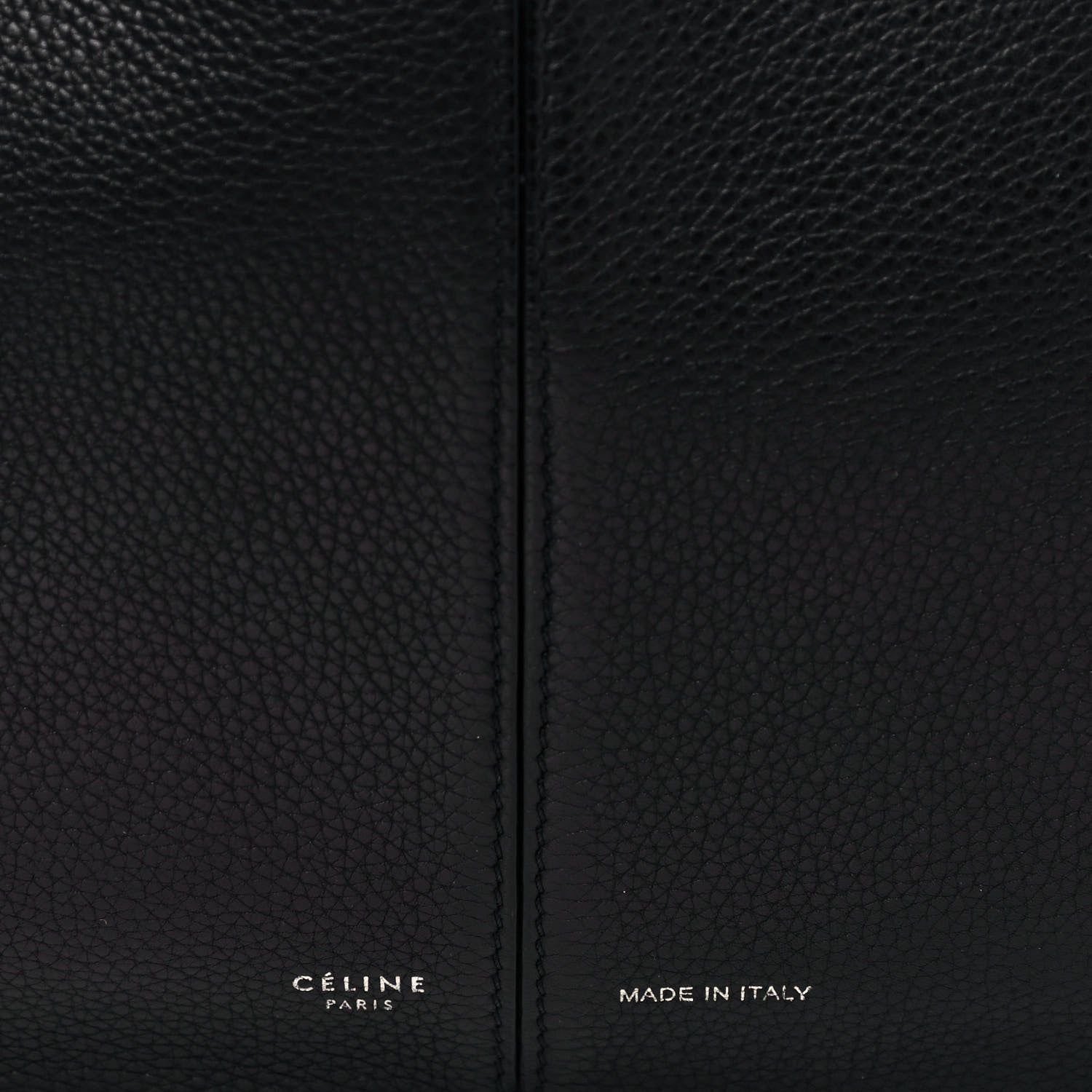 Celine Baby Grained Calfskin Medium Tri-Fold Bag Black 5 of 13