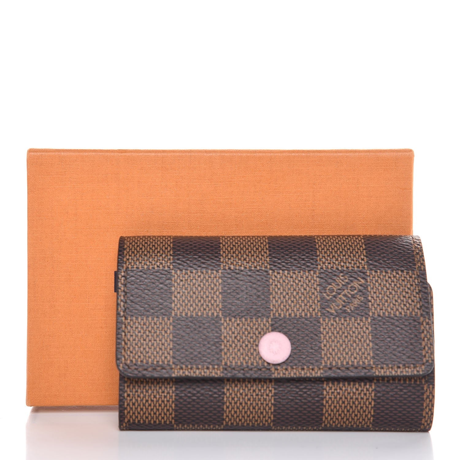 Louis Vuitton Damier Ebene Multicles 6 Key Holder Rose Ballerine 9 of 9