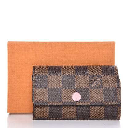 Louis Vuitton Damier Ebene Multicles 6 Key Holder Rose Ballerine 9 of 9